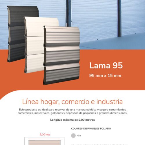 PORTON ENROLLABLE LAMA 95